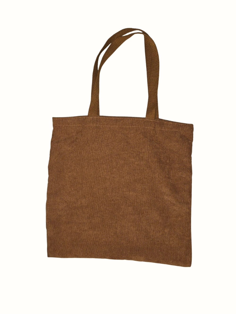 Brown Corduroy Tote Bag